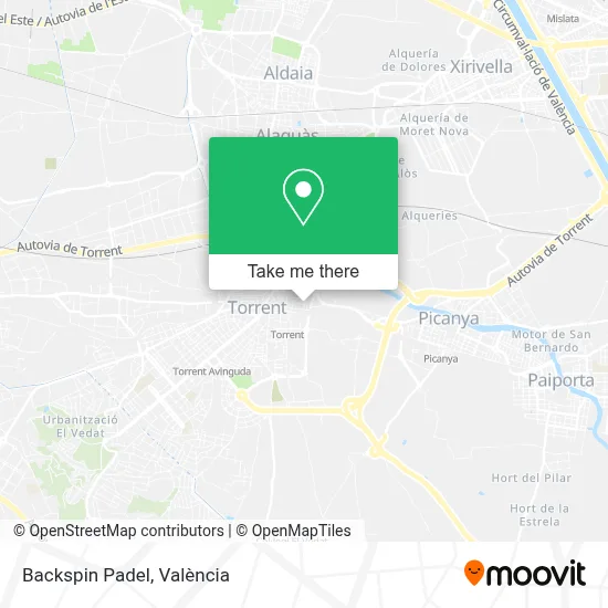 Backspin Padel map