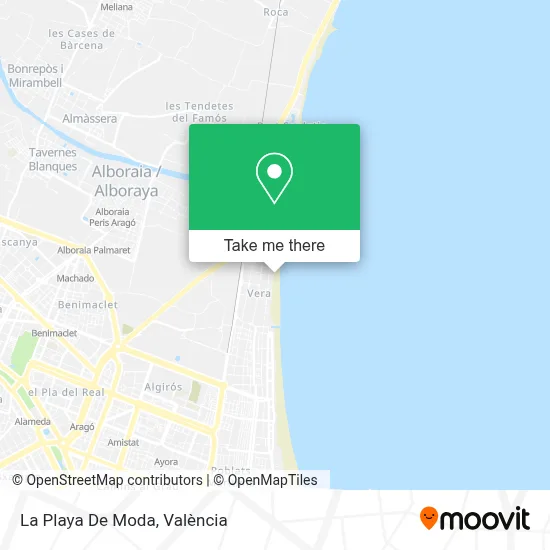 La Playa De Moda map