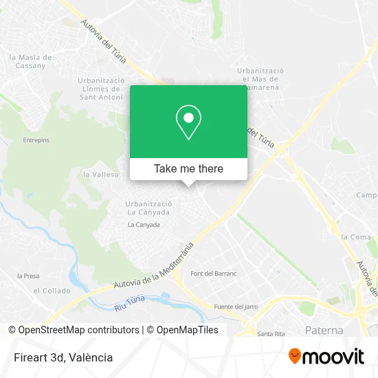 Fireart 3d map