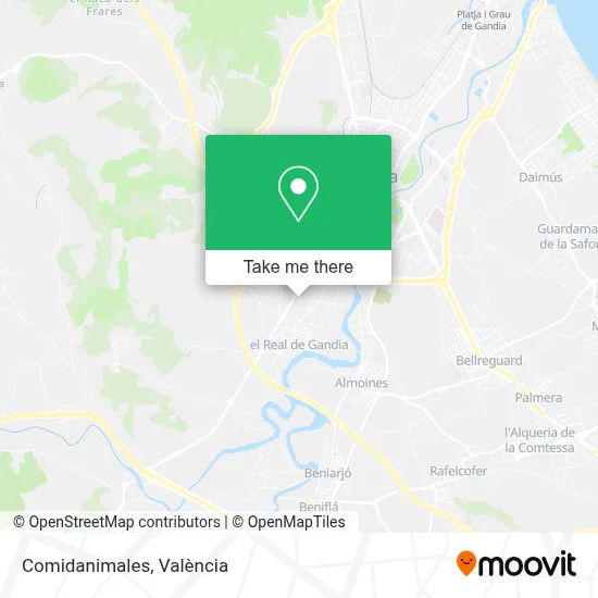 Comidanimales map