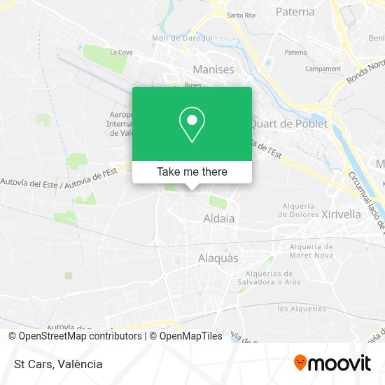 St Cars map