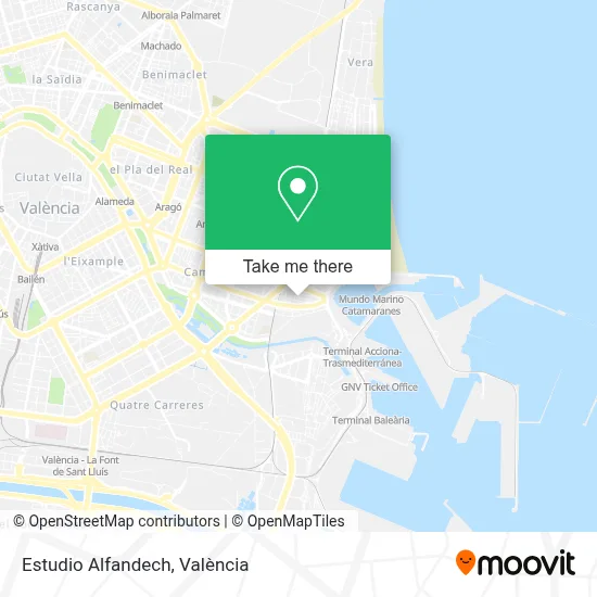 Estudio Alfandech map