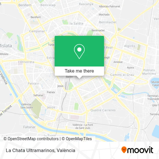 La Chata Ultramarinos map