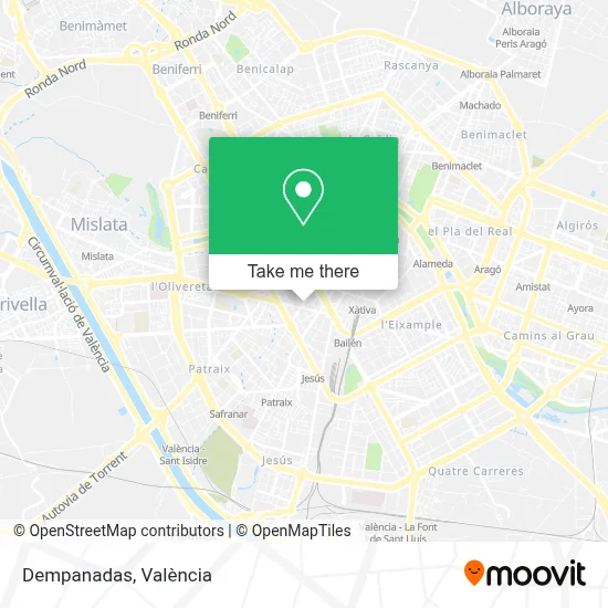 Dempanadas map