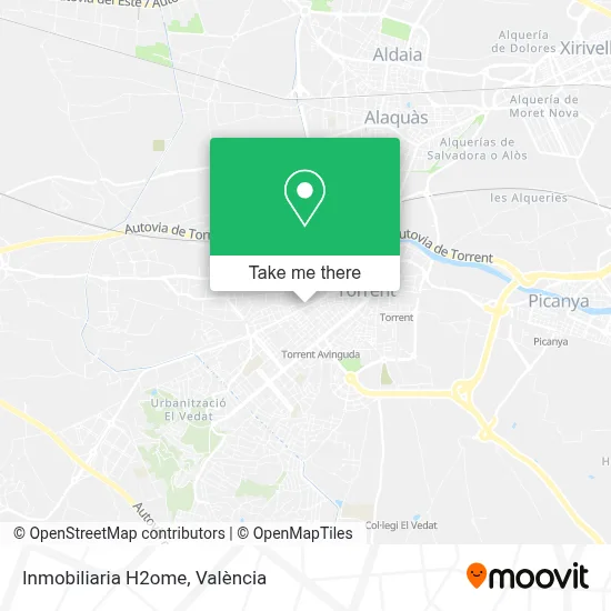 Inmobiliaria H2ome map
