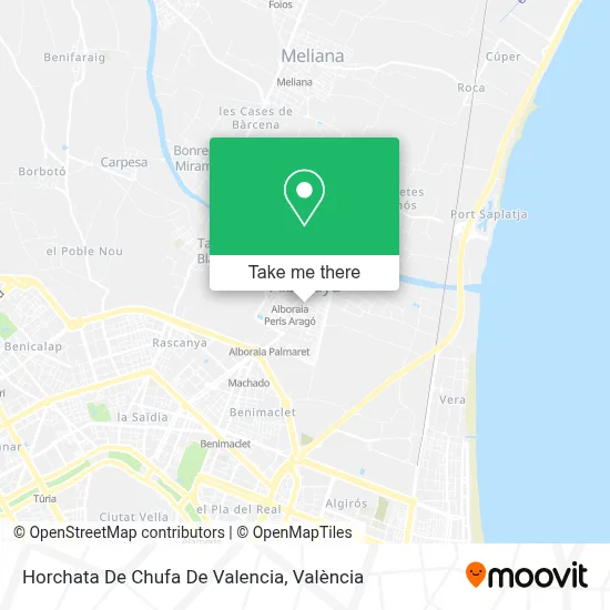 Horchata De Chufa De Valencia map