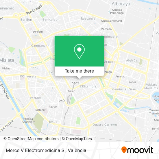 Merce V Electromedicina Sl map