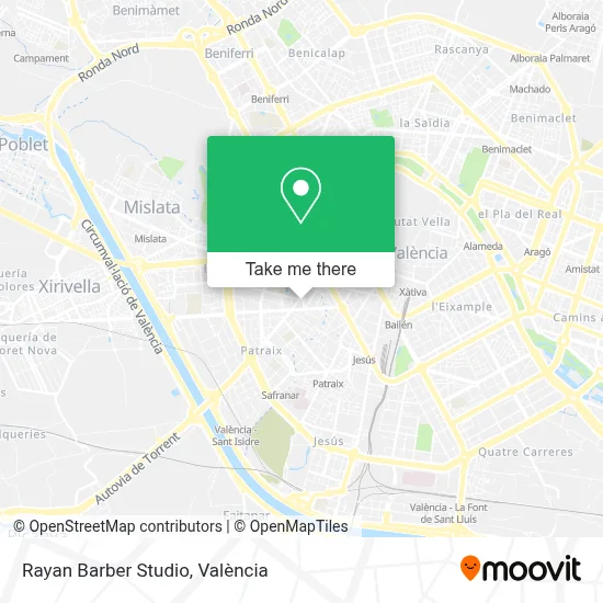 Rayan Barber Studio map