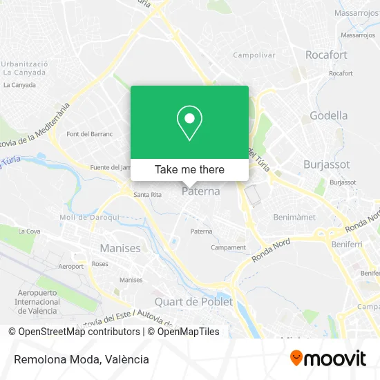 Remolona Moda map