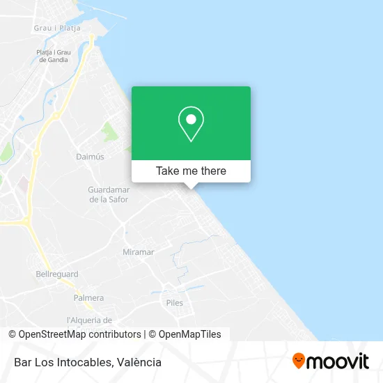 Bar Los Intocables map