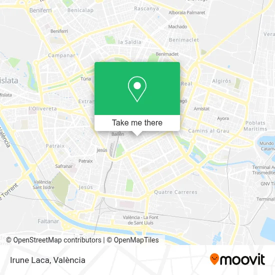 Irune Laca map