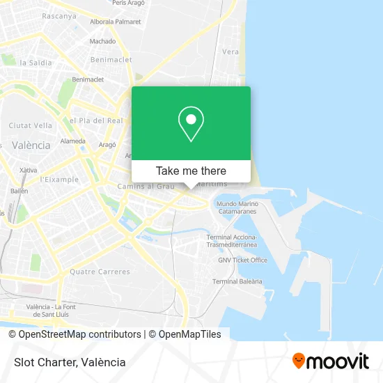 Slot Charter map