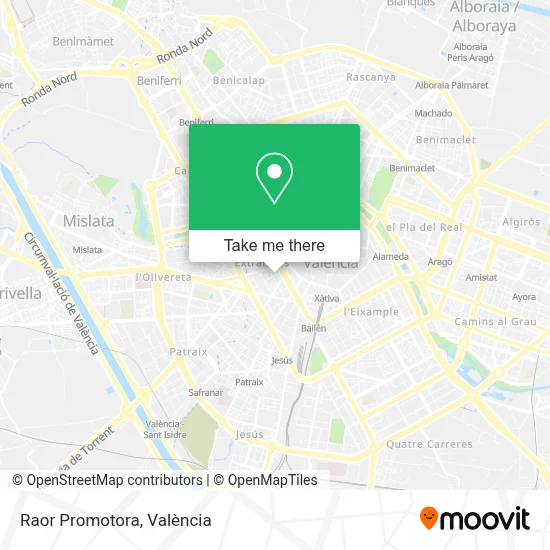 Raor Promotora map
