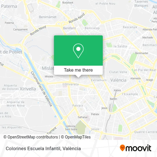 Colorines Escuela Infantil map