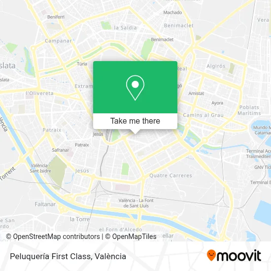 Peluquería First Class map