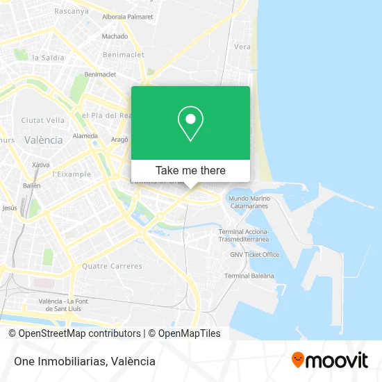 One Inmobiliarias map