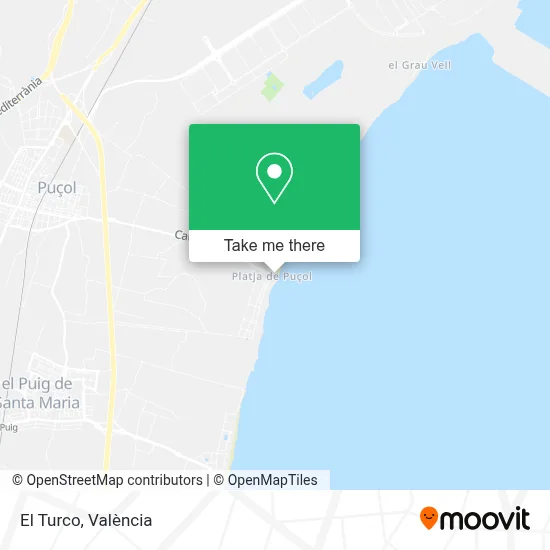 El Turco map