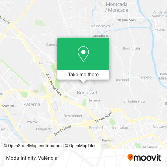 Moda Infinity map