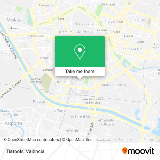 Tiatools map