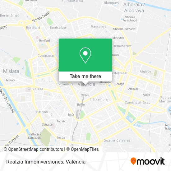 Realzia Inmoinversiones map