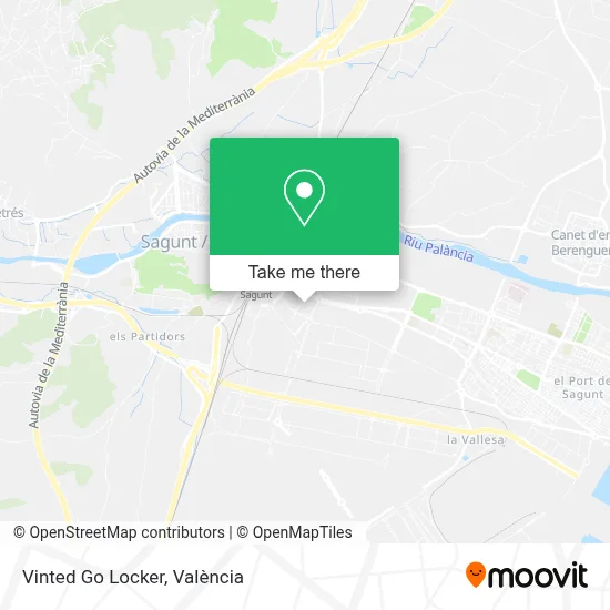 Vinted Go Locker map