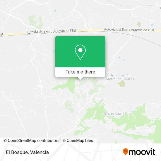 El Bosque map