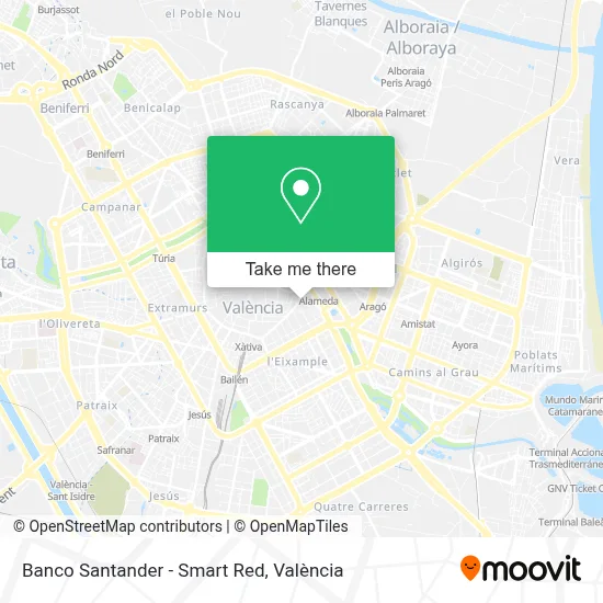 Banco Santander - Smart Red map