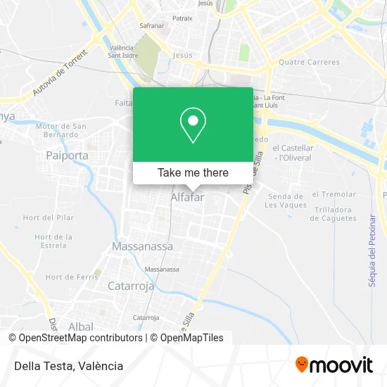 Della Testa map