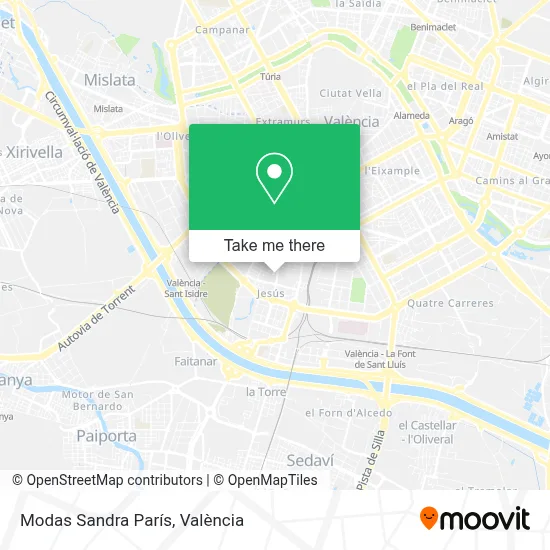 Modas Sandra París map