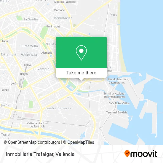Inmobiliaria Trafalgar map