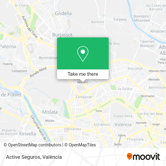 Active Seguros map