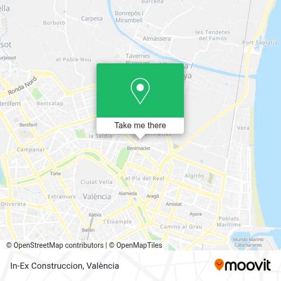 In-Ex Construccion map