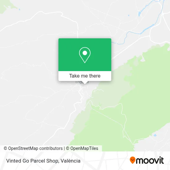 Vinted Go Parcel Shop map