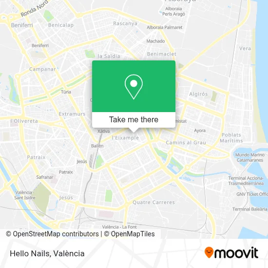 Hello Nails map