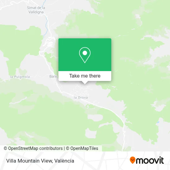 Villa Mountain View map