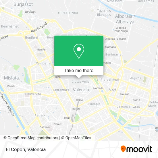 El Copon map