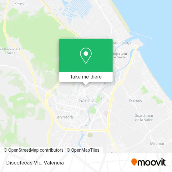 Discotecas Vlc map