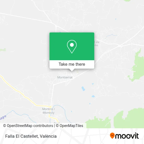 Falla El Castellet map