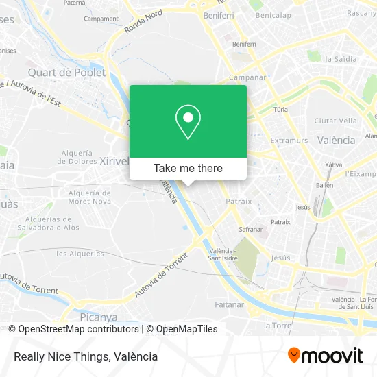 Really Nice Things map