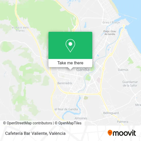 Cafetería Bar Valiente map