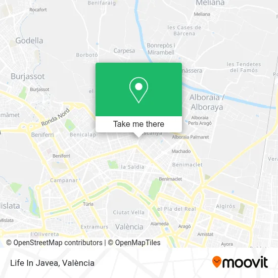 Life In Javea map