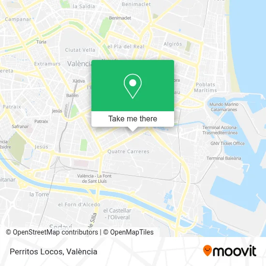 Perritos Locos map