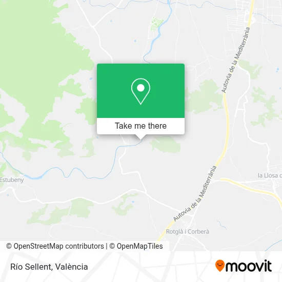 Río Sellent map