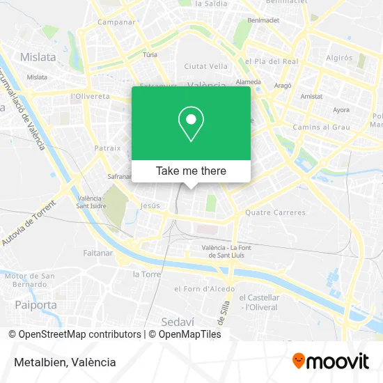 Metalbien map
