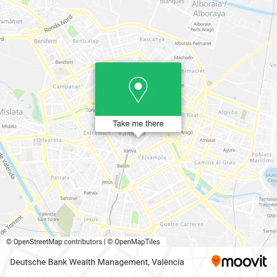Deutsche Bank Wealth Management map