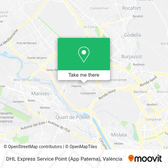 DHL Express Service Point (App Paterna) map