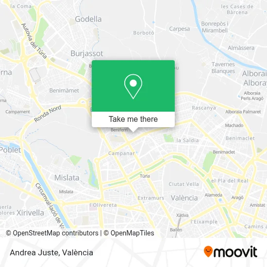 Andrea Juste map
