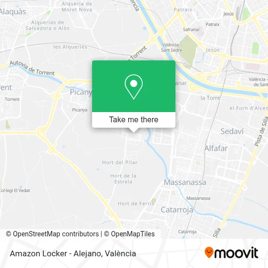 Amazon Locker - Alejano map