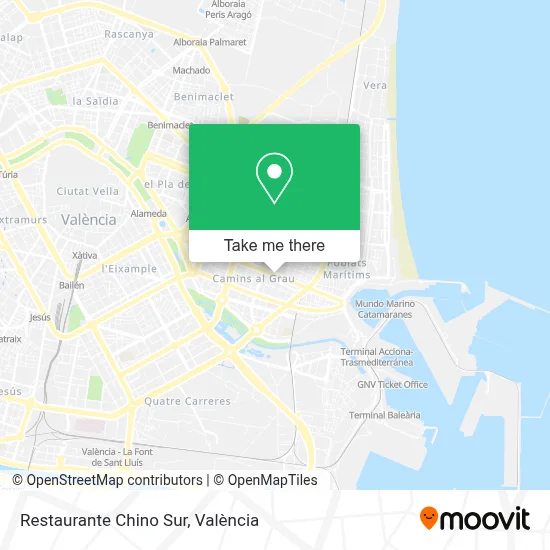 Restaurante Chino Sur map