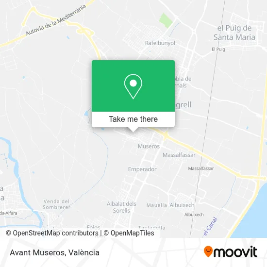 Avant Museros map